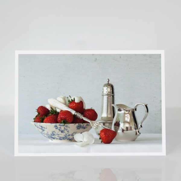 Still Life with Strawberries and Cream card