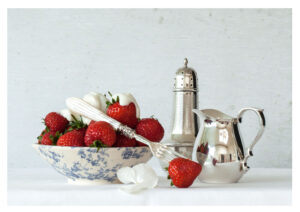 Still Life with Strawberries and Cream