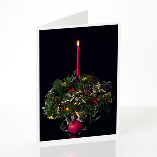 Christmas Light with Pomegranate card